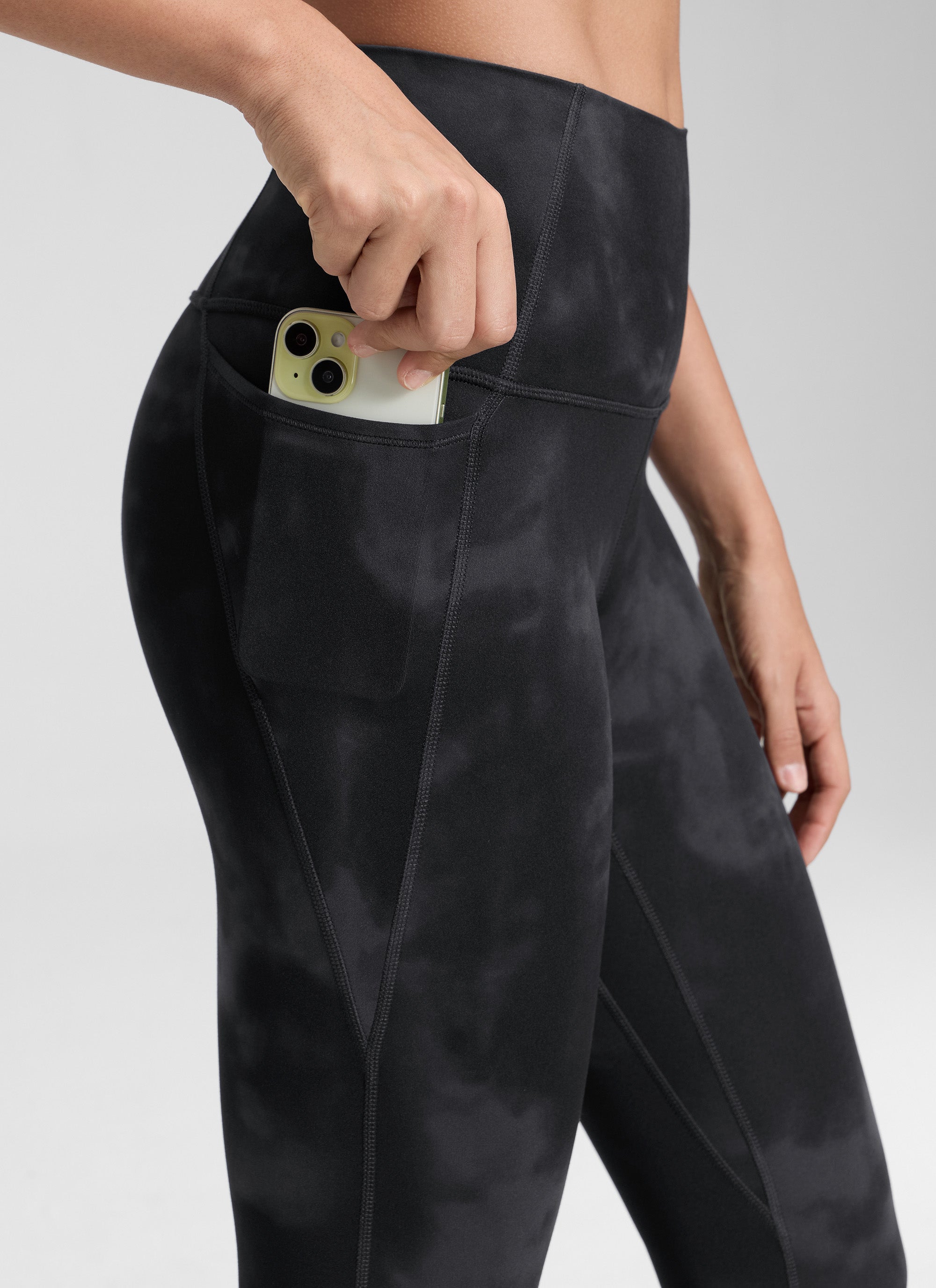 CRZ YOGA Women's Yoga Lounge High Rise Butterluxe Pocket Leggings 25'' True Navy