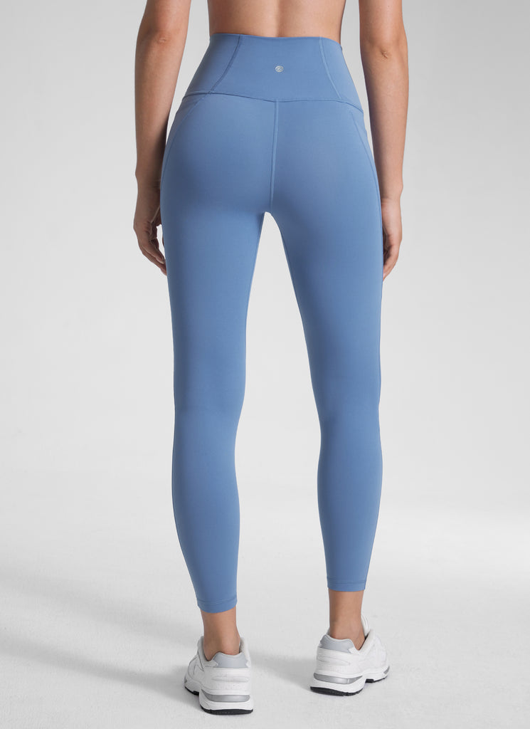 CRZ YOGA Women's Yoga Lounge High Rise Butterluxe Pocket Leggings 25'' Oasis Blue
