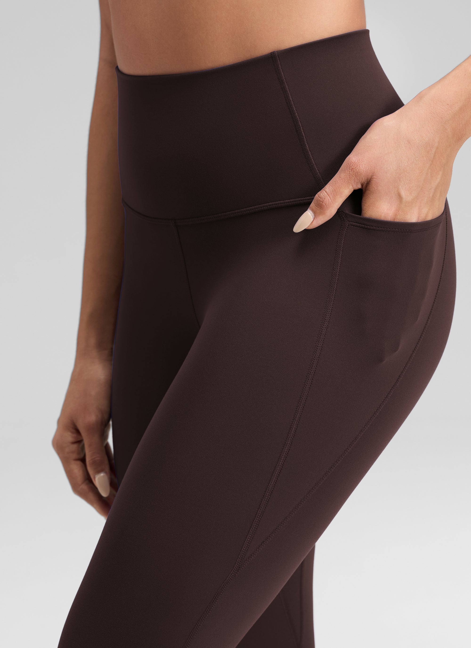 CRZ YOGA Womens Butterluxe High Waist Pockets Capri Leggings 23'' True Navy