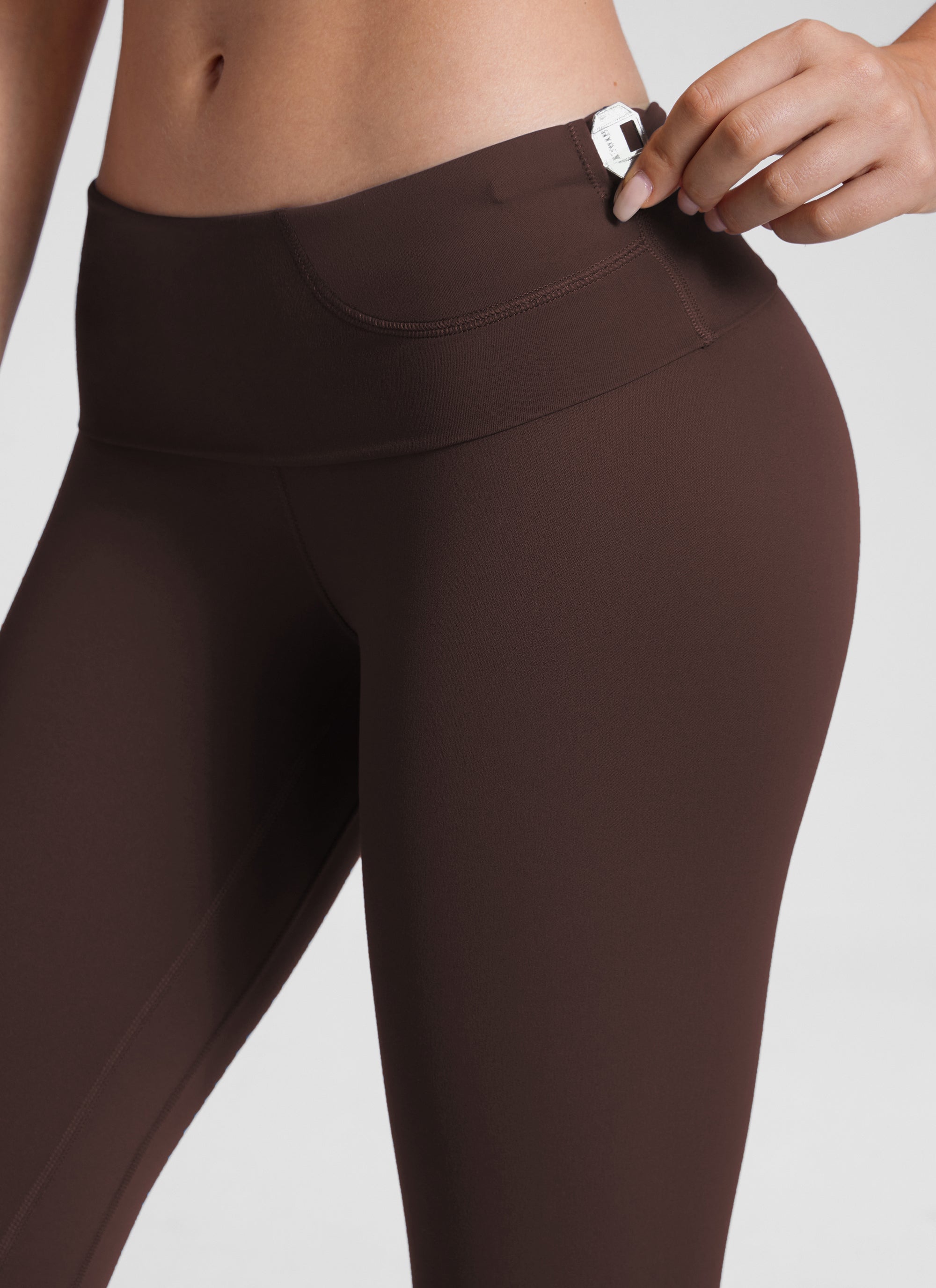 CRZ YOGA Women's Lounge Super High Rise Butterluxe Yoga Leggings 25'' Hot Fudge Brown