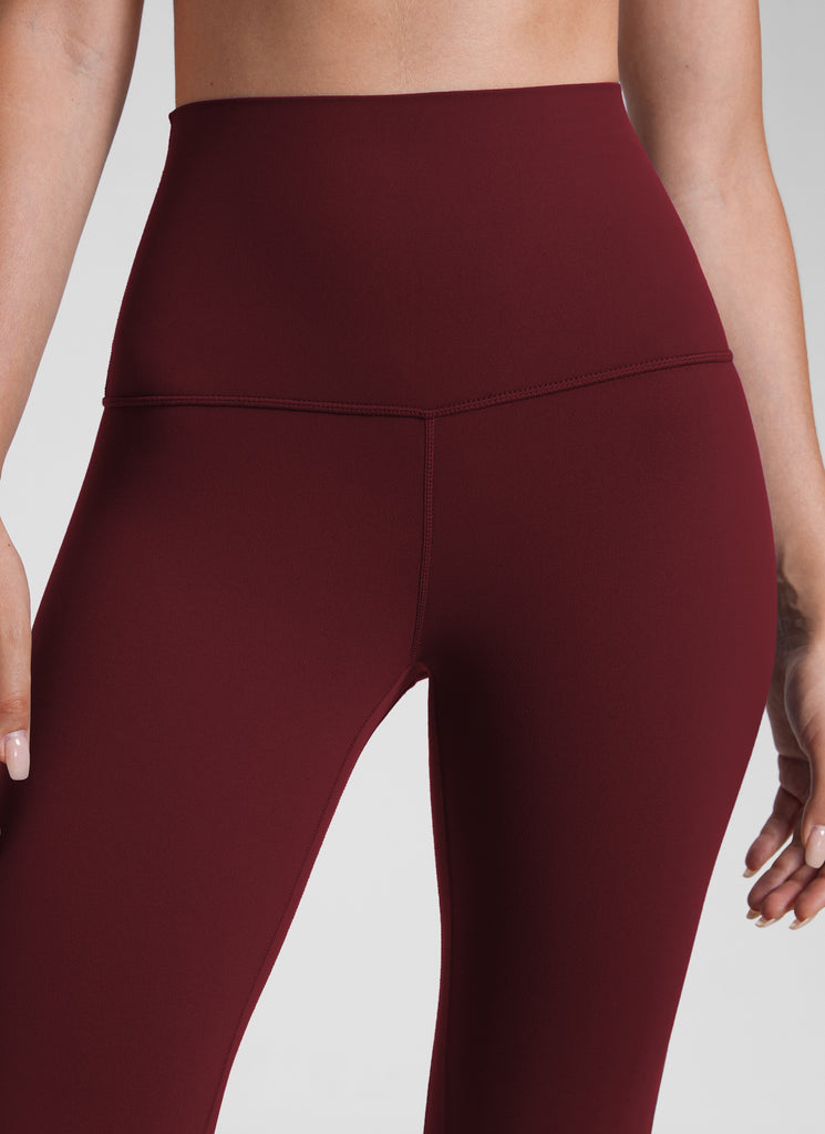 CRZ YOGA Women's Lounge Super High Rise Butterluxe Yoga Leggings 25'' Red Merlot