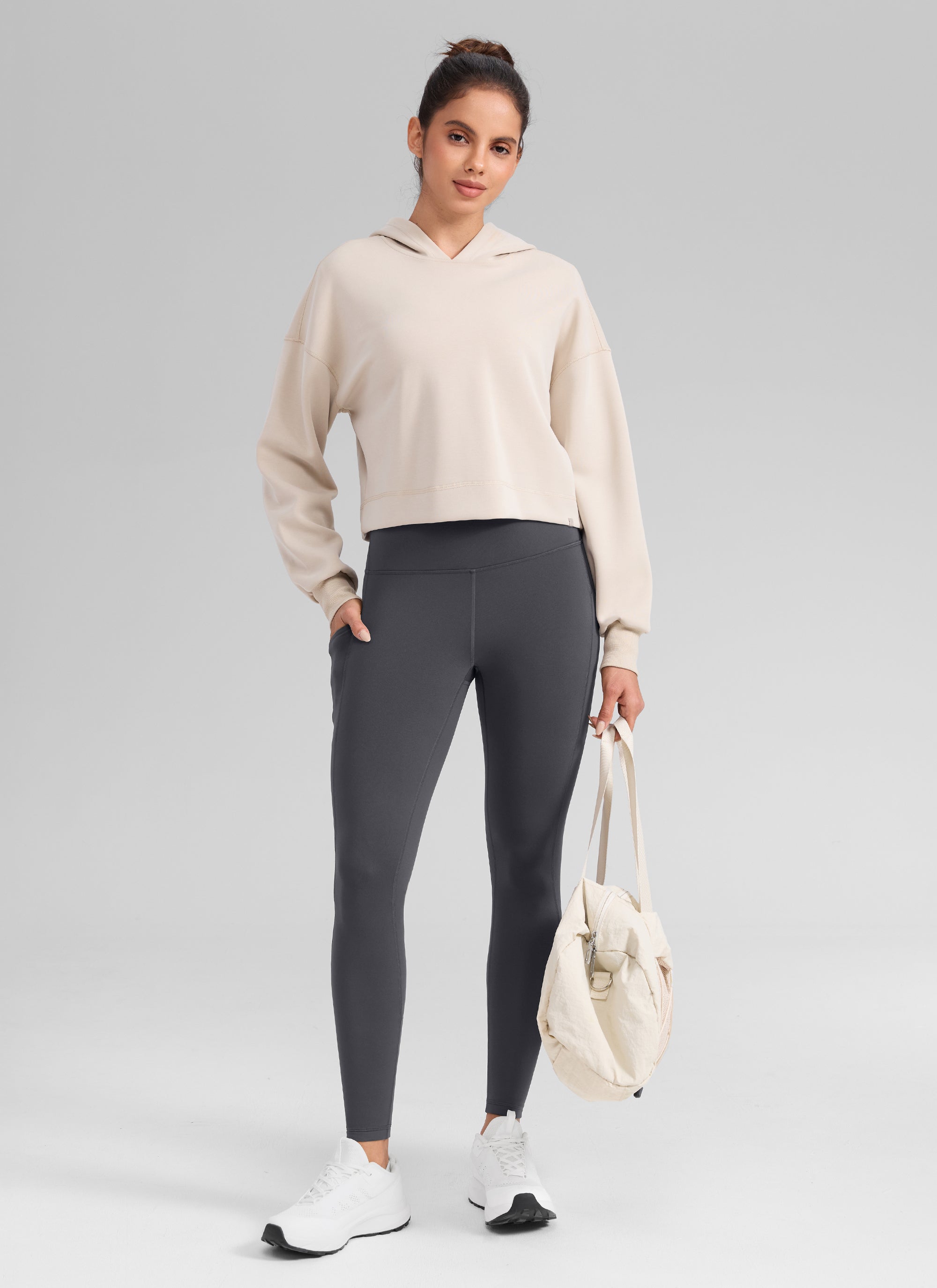 CRZ YOGA Women's Water-resistant Fleece Lined Pocket Leggings 28