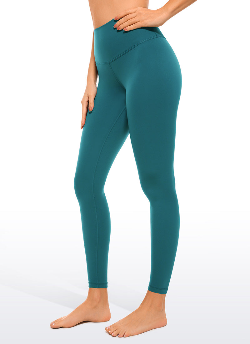 CRZ YOGA Women's Yoga High Rise Air Feeling Yoga Leggings 25'' Green Jade