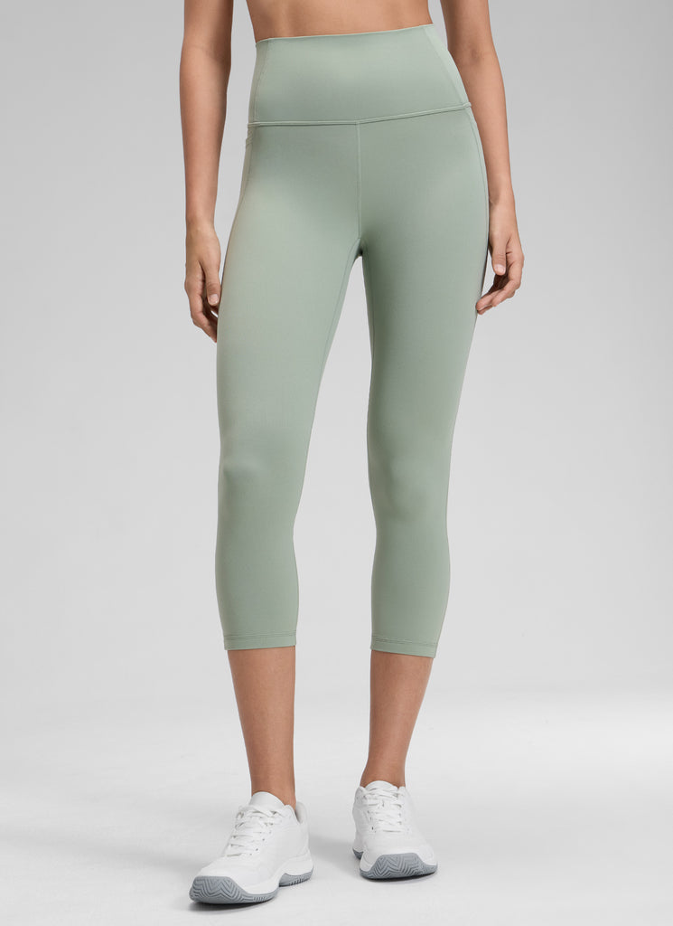 CRZ YOGA Women's Yoga High Rise Butterluxe Capri with Pockets 21'' True Navy