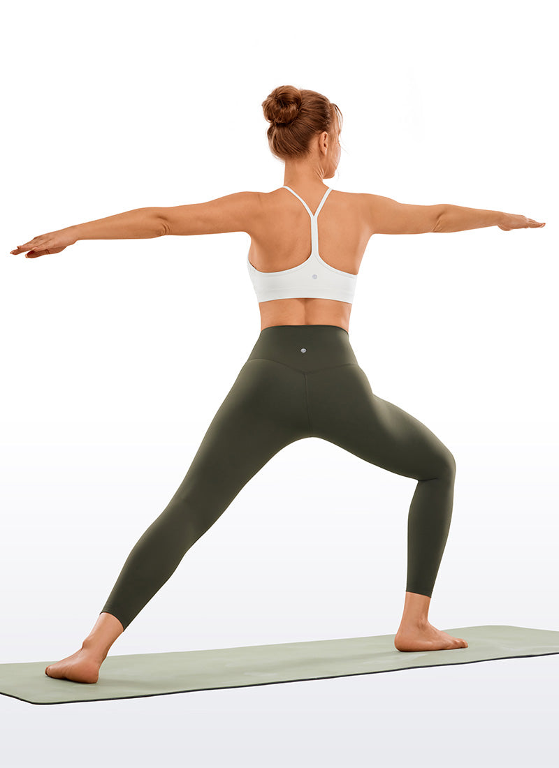 CRZ YOGA Women's Yoga Train High Rise Brushed Nakedfeel Leggings 25'' Intersellar Black