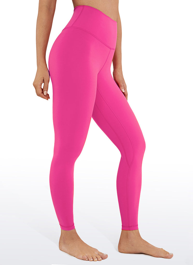 CRZ YOGA Women's Yoga Train High Rise Brushed Nakedfeel Leggings 25'' Dark Carbon