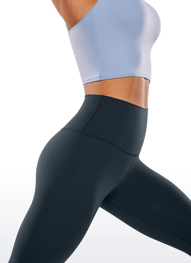 CRZ YOGA Women's Yoga Train High Rise Brushed Nakedfeel Leggings 25'' Melanite