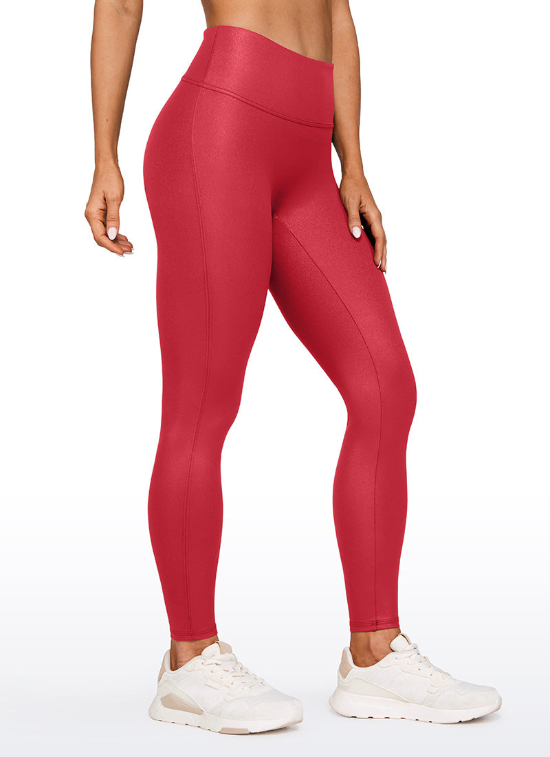 Faux Leather No Front Seam Legging 28''