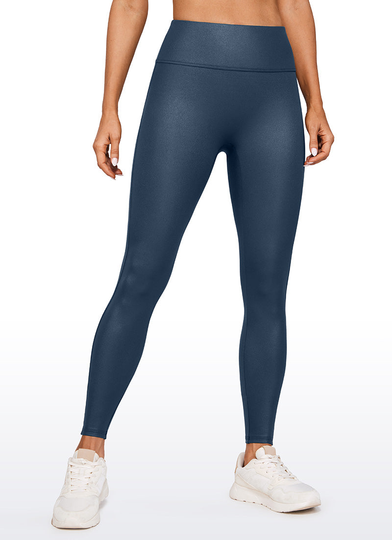 Faux Leather No Front Seam Legging 28''