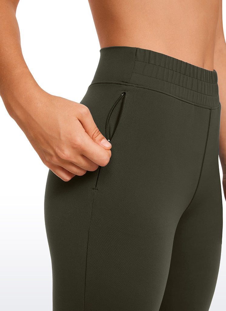 CRZ YOGA Womens Butterluxe High Waisted Joggers 27" with Pockets Deep Purple