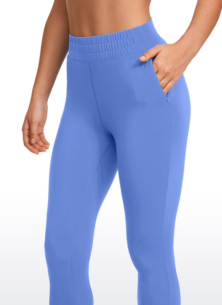 CRZ YOGA Womens Butterluxe High Waisted Joggers 27" with Pockets French Navy