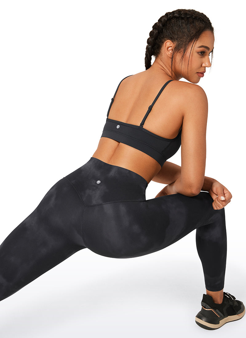 CRZ YOGA Women's Workout High Rise Butterlift Yoga Leggings 25'' Mysterious Grey