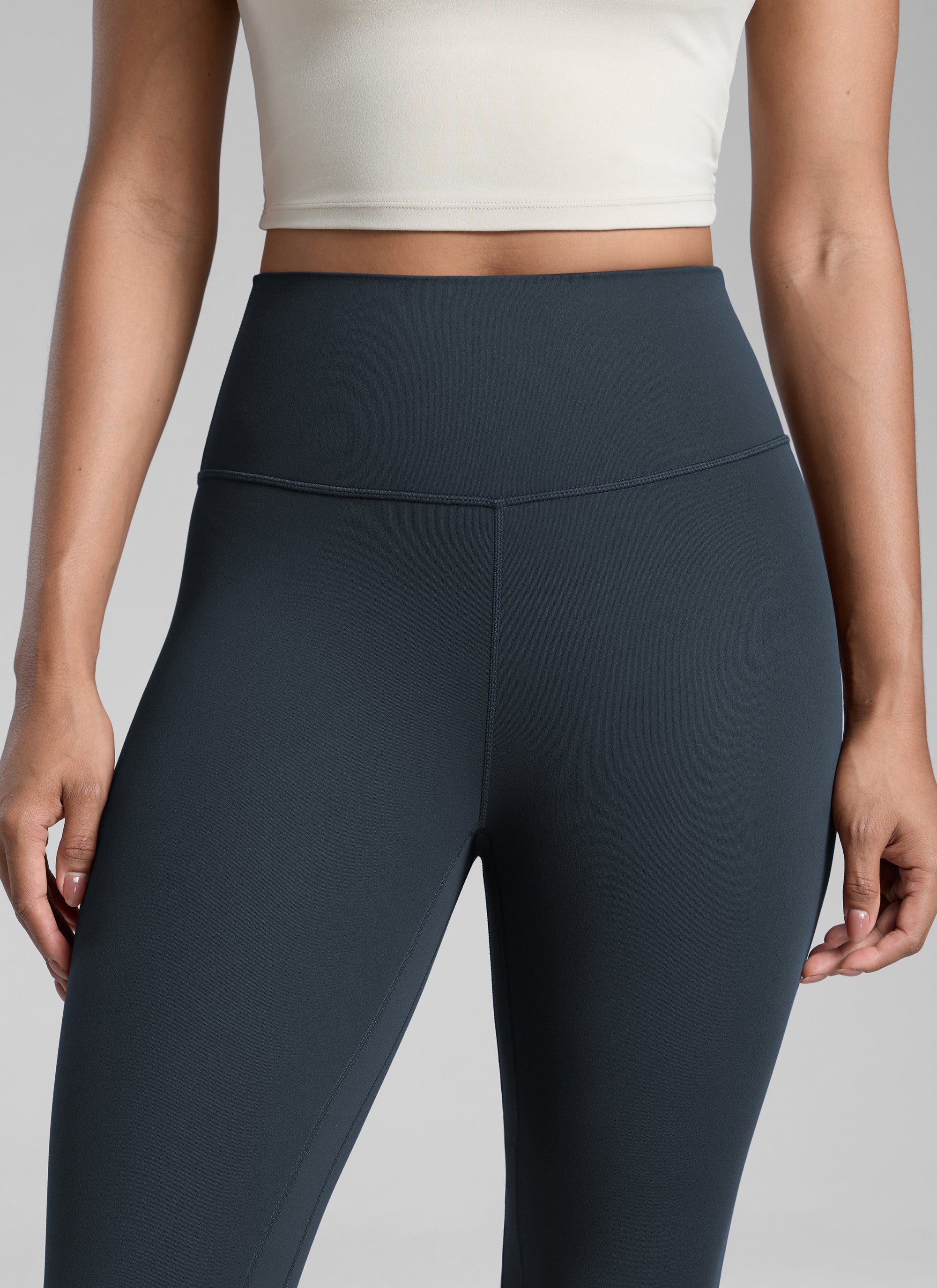 CRZ YOGA Women's Workout High Rise Butterlift Yoga Leggings 25'' Olive Green