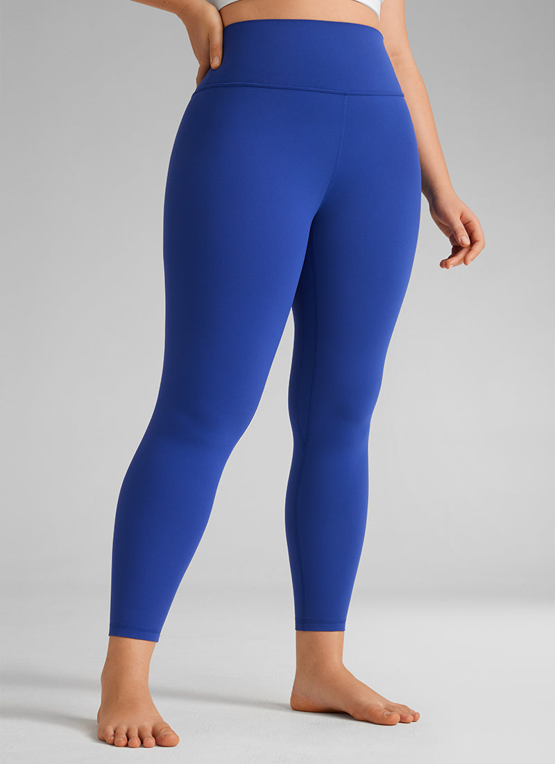 CRZ YOGA Women's Workout High Rise Butterlift Yoga Leggings 25'' True Navy