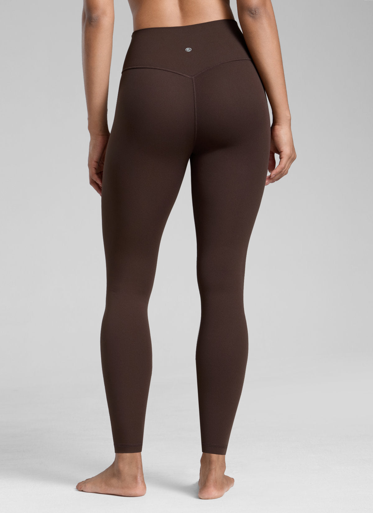 CRZ YOGA Women's Workout High Rise Butterlift Yoga Leggings 28'' Hot Fudge Brown