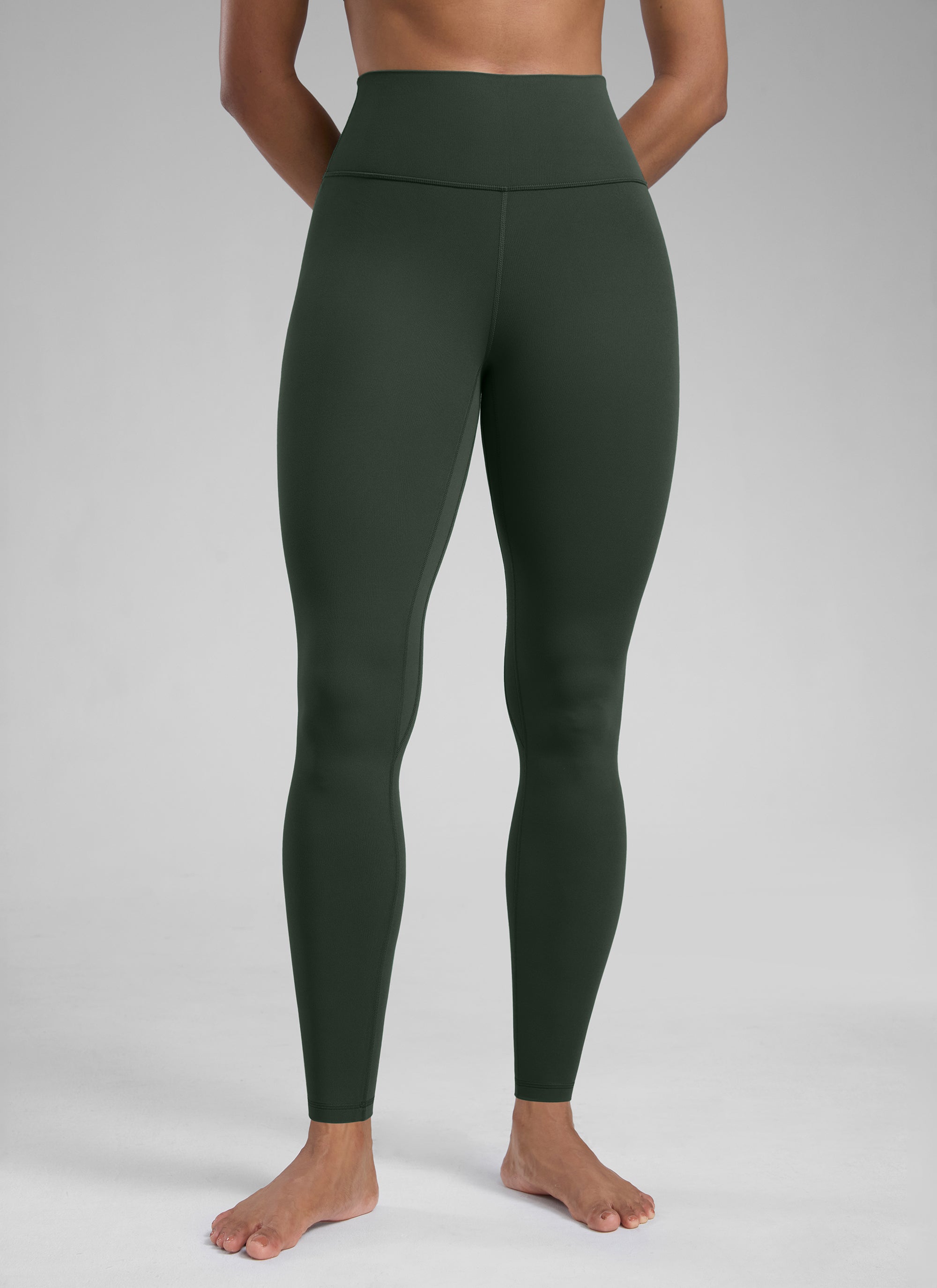 CRZ YOGA Women's Workout High Rise Butterlift Yoga Leggings 28'' Legend Green