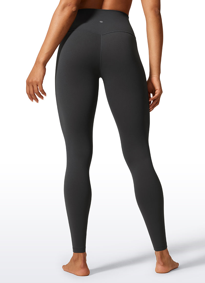 CRZ YOGA Women's Workout High Rise Butterlift Yoga Leggings 28'' True Navy