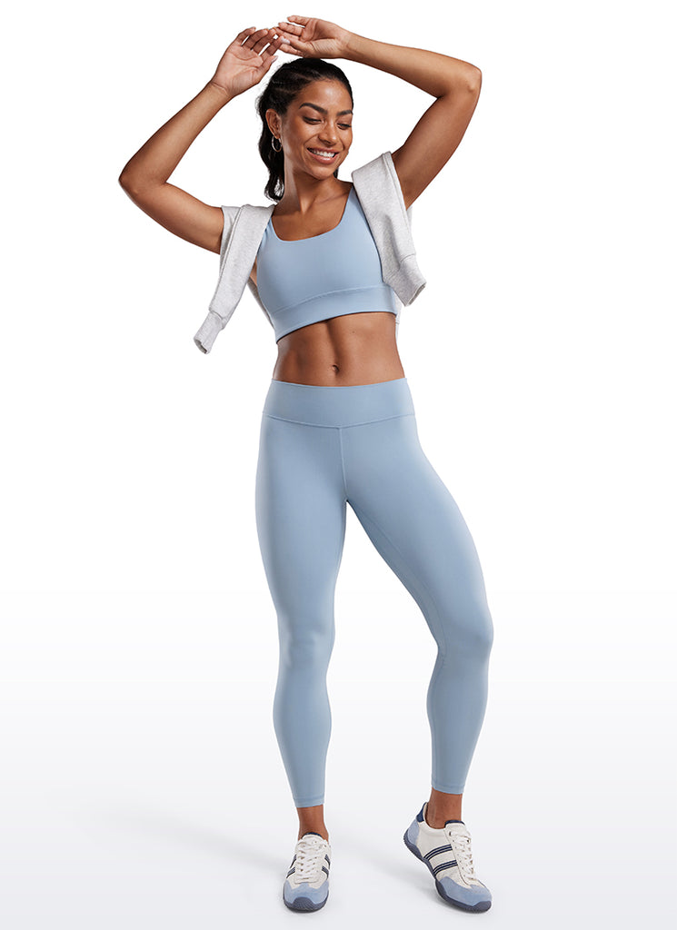 CRZ YOGA Women's Butterluxe Low Rise Workout Leggings 25" Cambric Blue