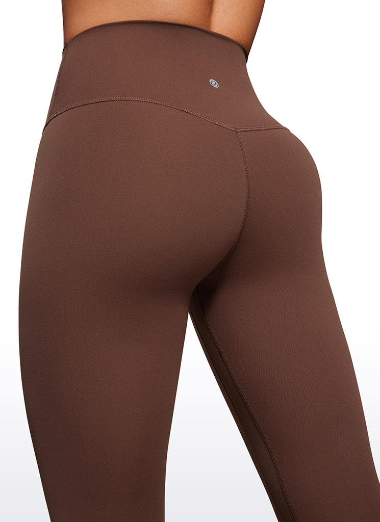 CRZ YOGA Women Butterluxe High Waisted Double seamed Yoga Leggings 25" Olive Green
