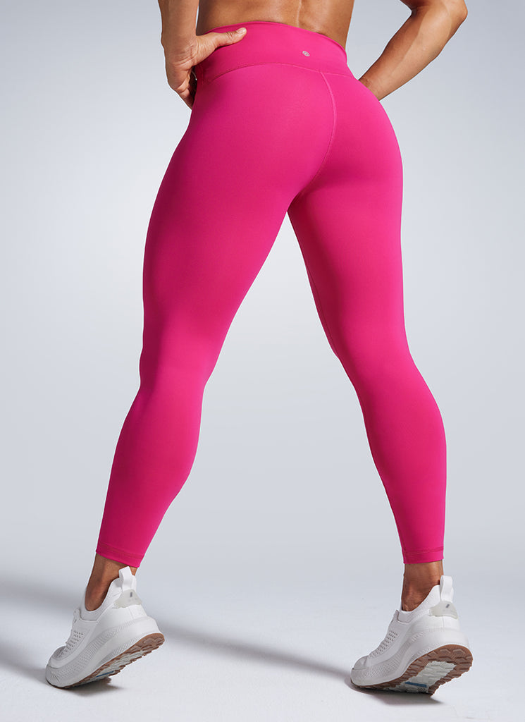 CRZ YOGA Women's Workout High Rise Butterbreeze Training Leggings 25'' Granita Pink