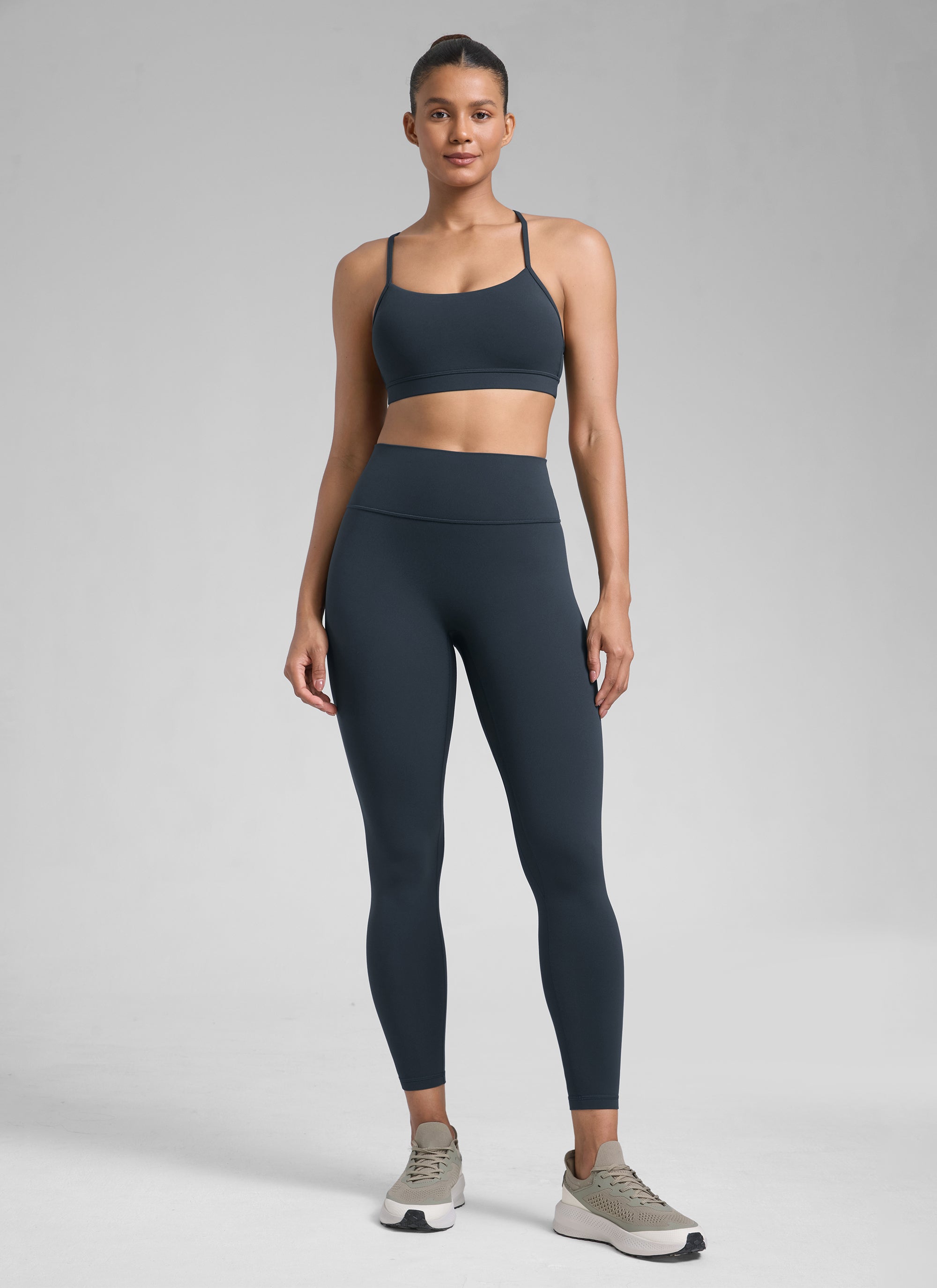 CRZ YOGA Women Butterlift High Rise Scrunch Butt Legging No Front Seam True Navy