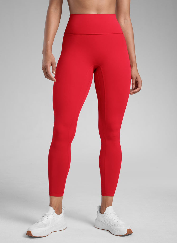 CRZ YOGA Women Butterlift High Rise Scrunch Butt Legging No Front Seam Aurora Red