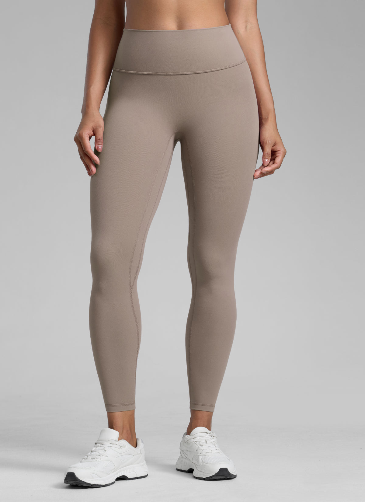 CRZ YOGA Women Butterlift High Rise Scrunch Butt Legging No Front Seam Creamy Latte