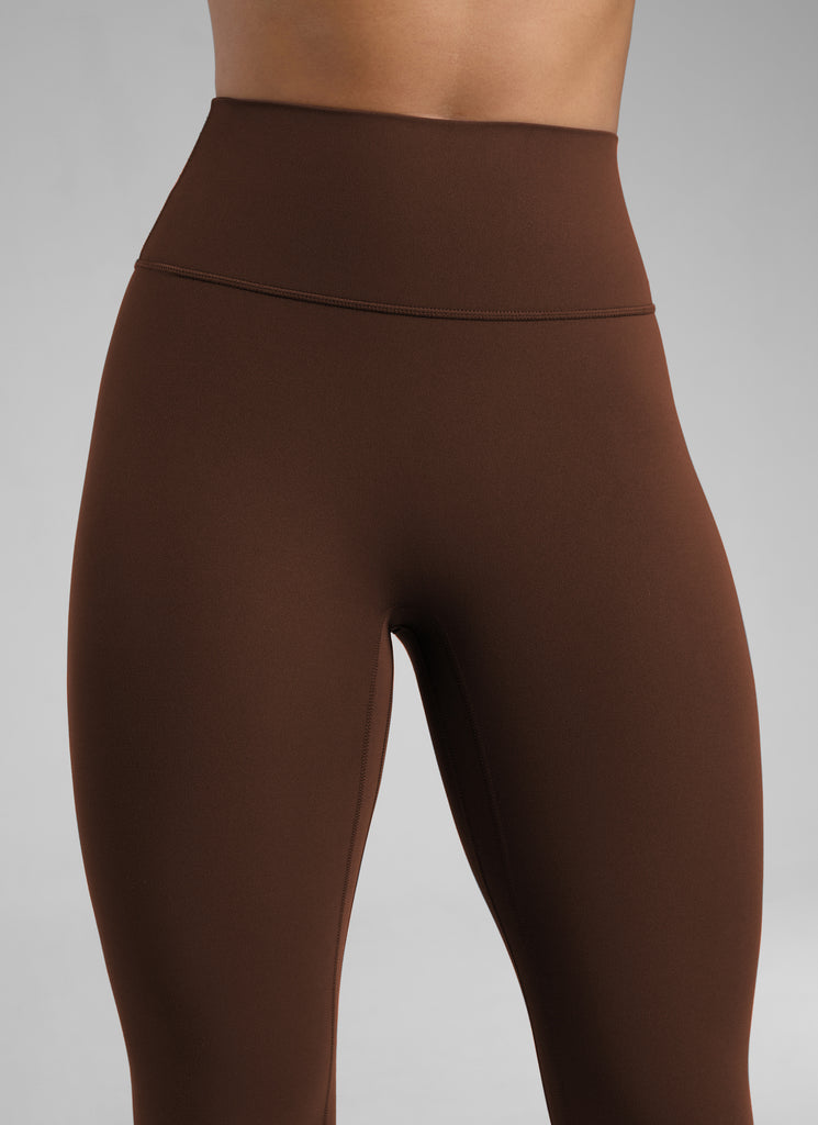 CRZ YOGA Women Butterlift High Rise Scrunch Butt Legging No Front Seam Lava Brown