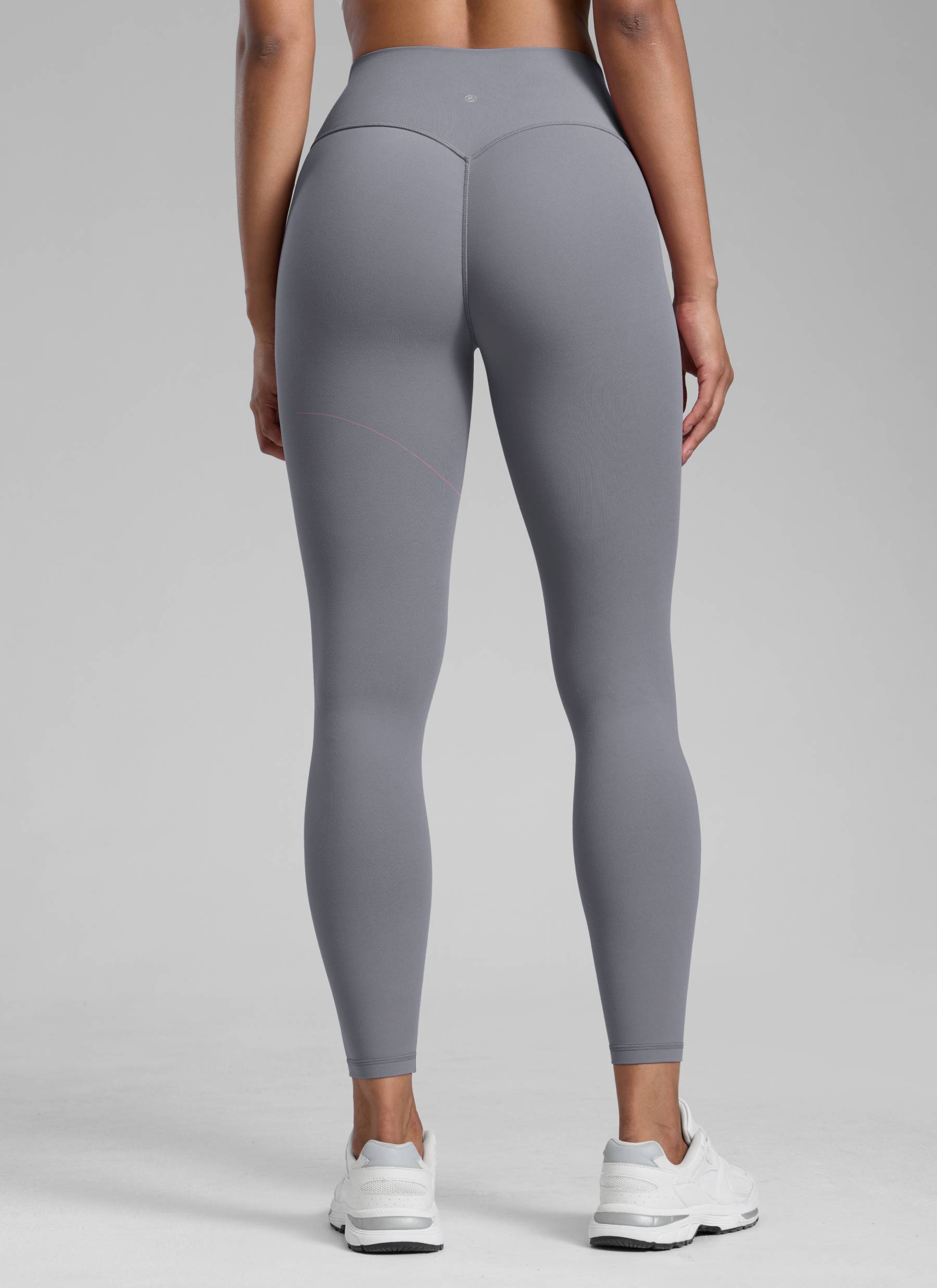 CRZ YOGA Women Butterlift High Rise Scrunch Butt Legging No Front Seam Solar Grey