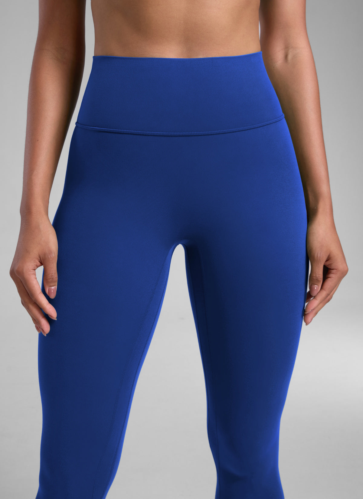 CRZ YOGA Women's Secretsculpt™ Workout No Front Seam Legging 28'' Waves Blue