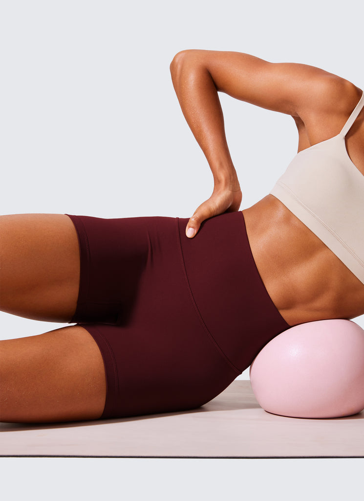 CRZ YOGA Womens Butterlift Scrunch Butt Atheletic Workout Biker Shorts Dark Forest Green