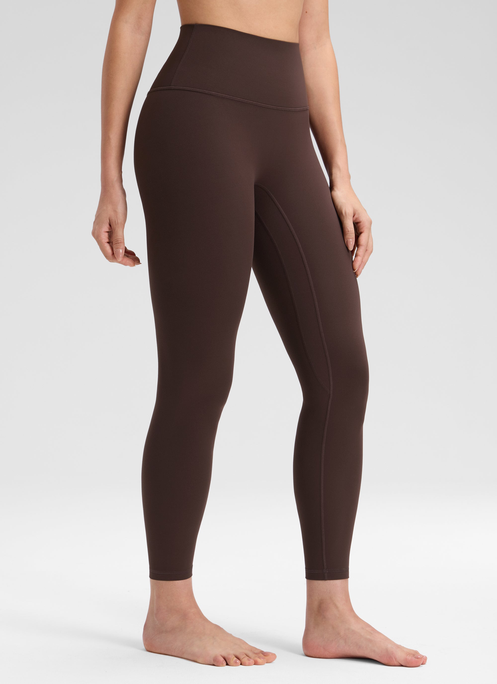 CRZ YOGA Women's Butterluxe Yoga High Rise No Front Seam Legging 25'' Black