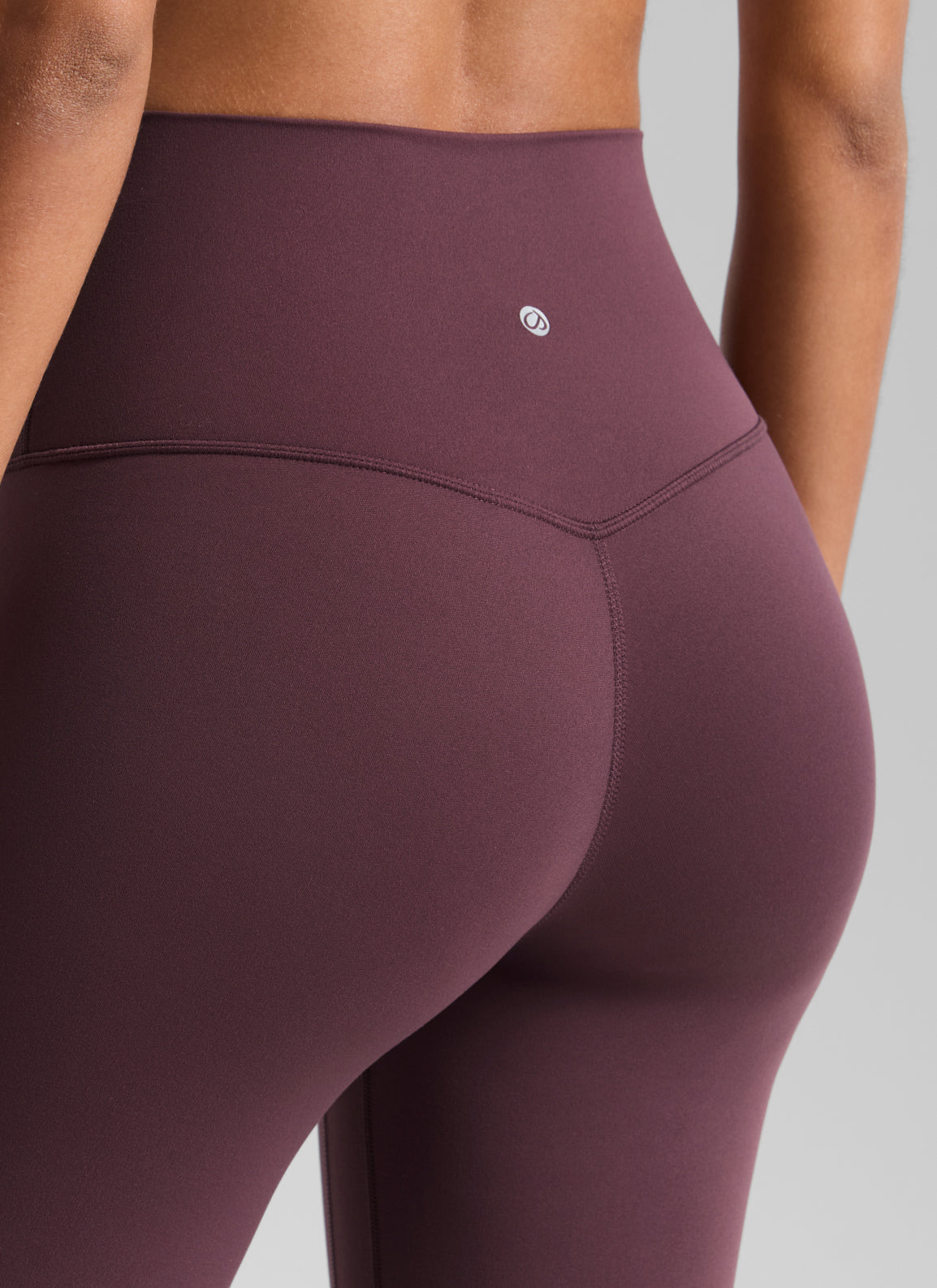 CRZ YOGA Women's Butterluxe Yoga High Rise No Front Seam Legging 25'' Plumbrown