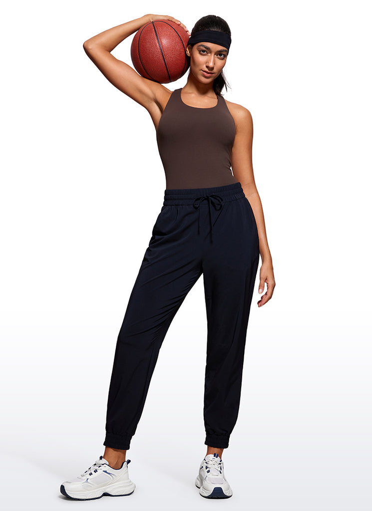 CRZ YOGA Women's Yoga Tight Fit Tops Butterluxe Built-in Bra Tank White