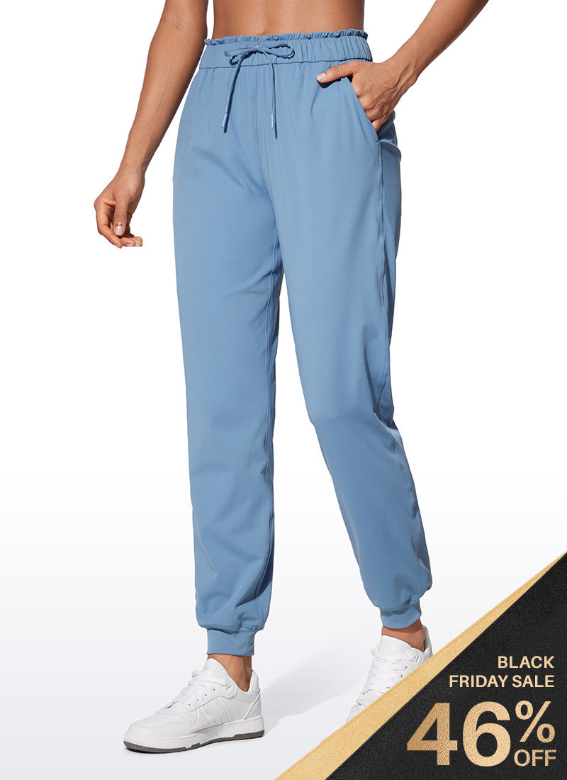 CRZ YOGA Women 4-Way Stretch High Waisted Pockets Joggers Casual 28