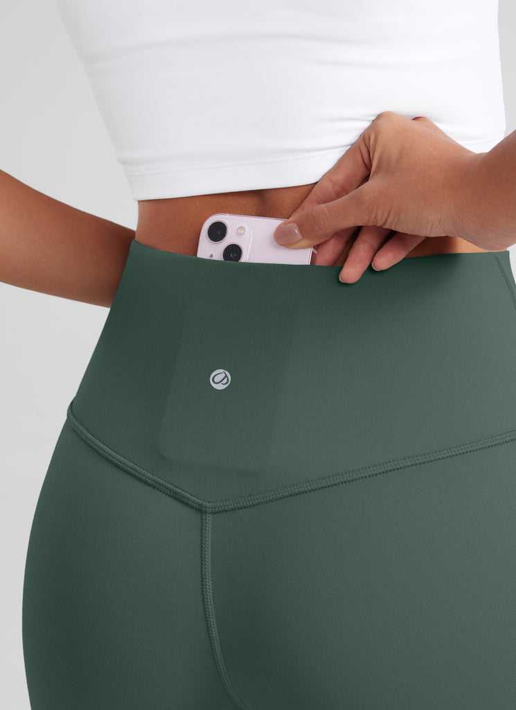 CRZ YOGA Women's Butterluxe High Waist Flare Leg Bootcut Leggings 32" Red Merlot