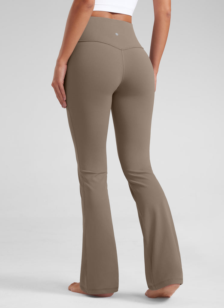 CRZ YOGA Women's Butterluxe High Waist Flare Leg Bootcut Leggings 32" Pitch Blue