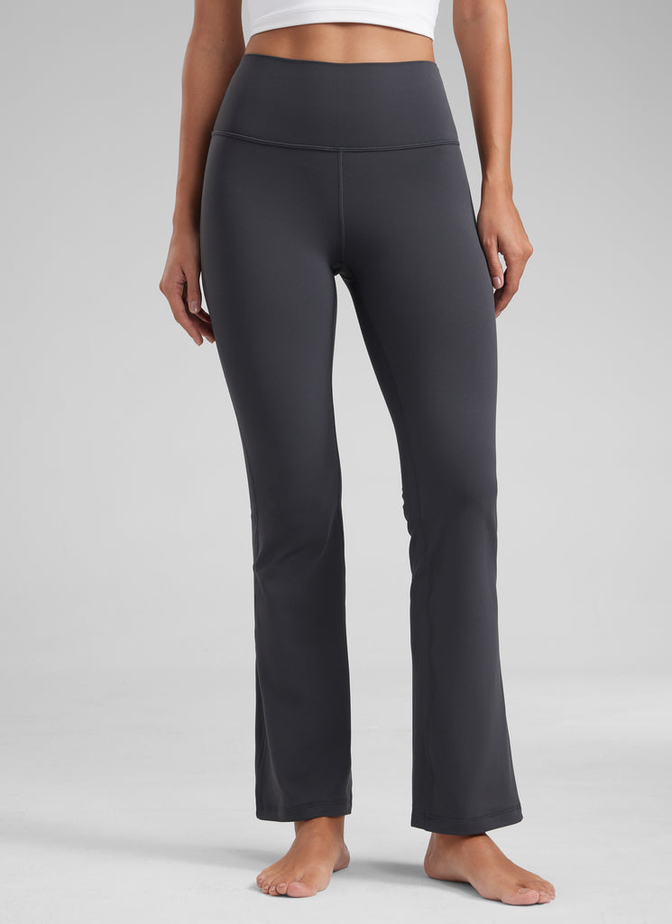 CRZ YOGA Women's Yoga High Waist Butterluxe Flare Pocket Leggings 29" Mysterious Grey