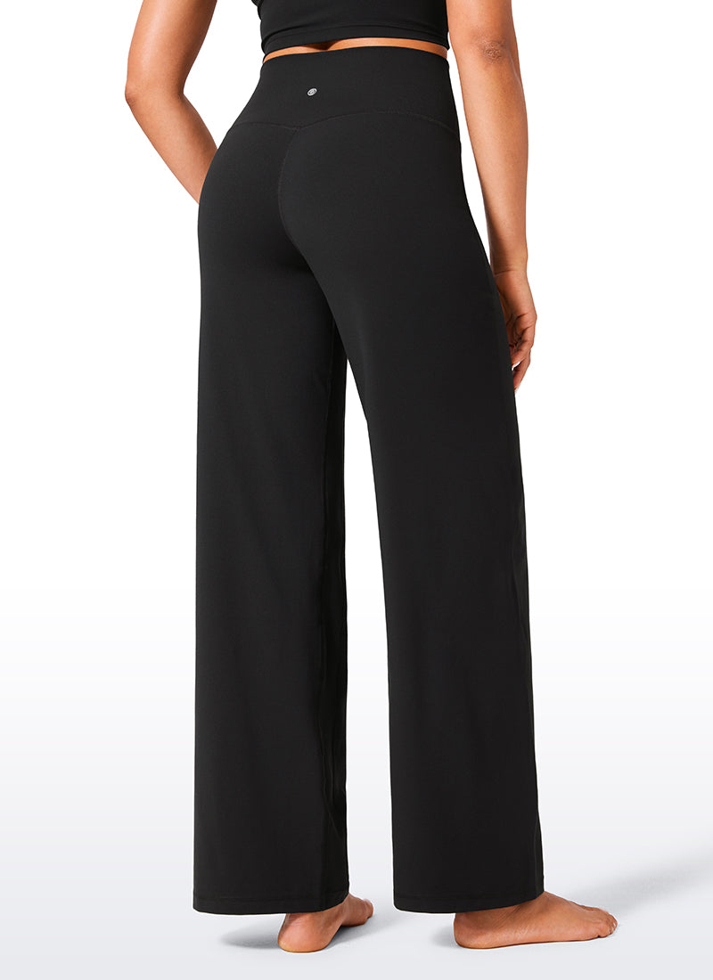 Butterlift High Waisted Wide Leg Pants with Pockets 31