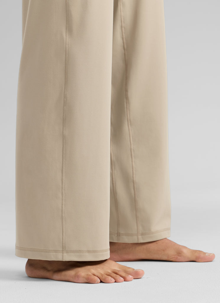 CRZ YOGA Women's Butterlift High Waisted Wide Leg Pants with Pockets Oak