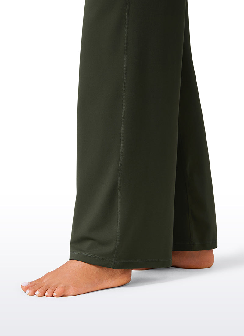 Butterlift High Waisted Wide Leg Pants with Pockets 31