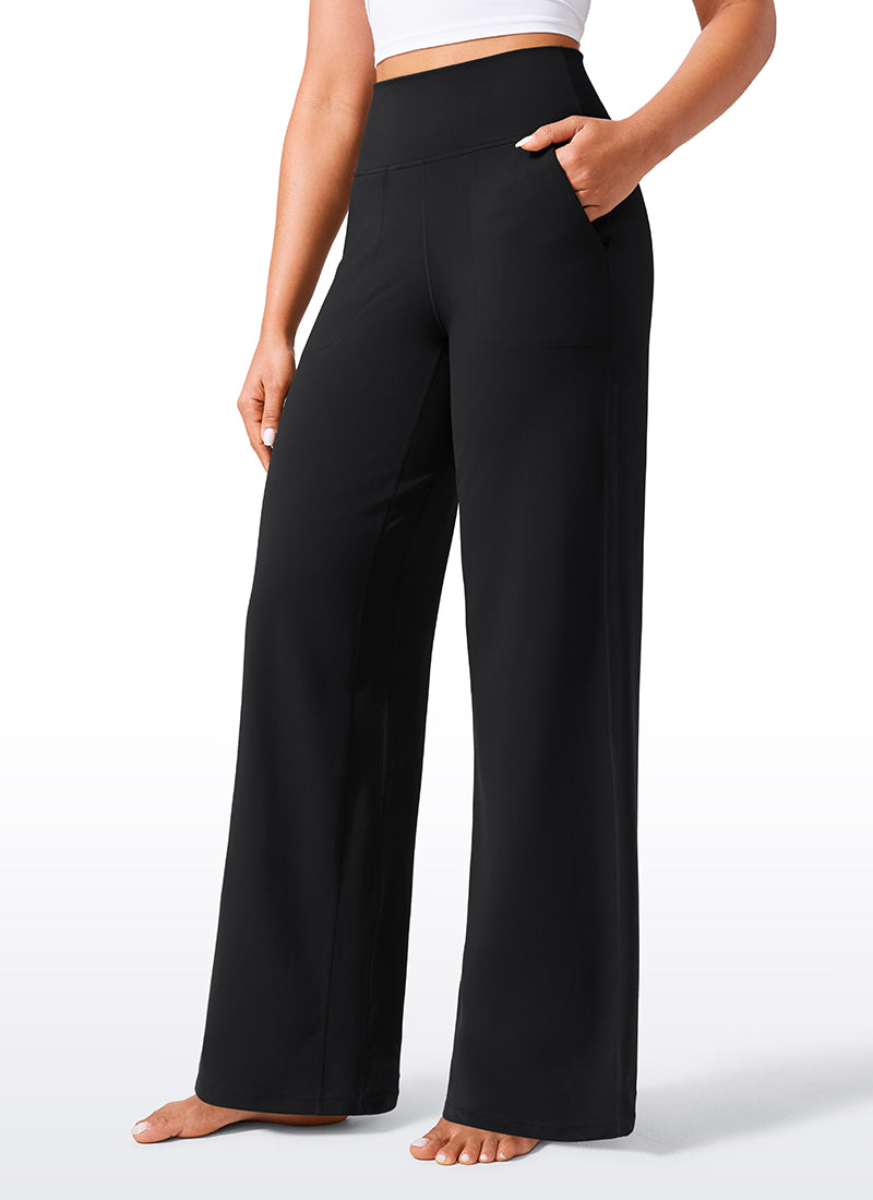 Butterlift® High Waisted Wide Leg Pants with Pockets 33