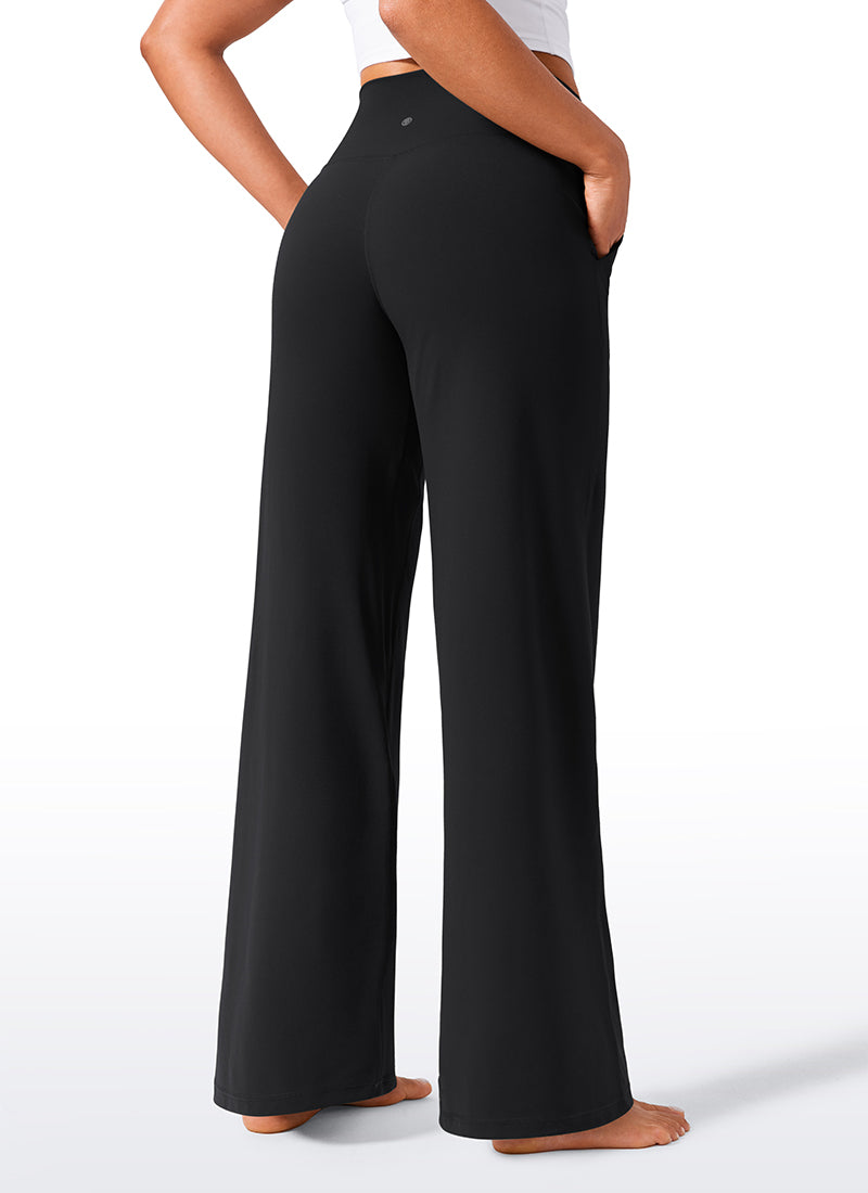 Butterlift® High Waisted Wide Leg Pants with Pockets 33