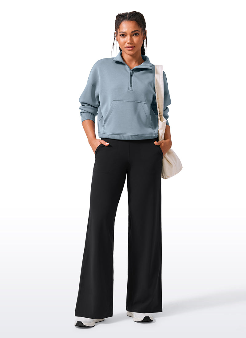 Butterlift® High Waisted Wide Leg Pants with Pockets 33