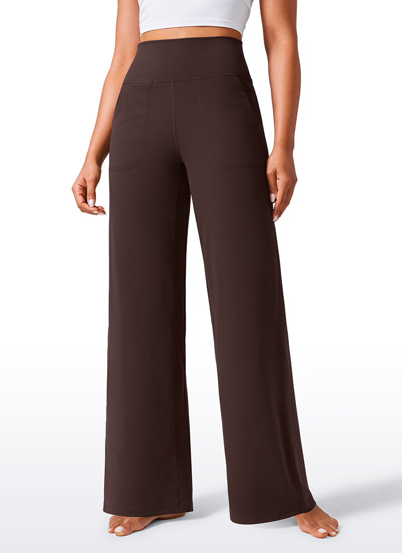Butterlift® High Waisted Wide Leg Pants with Pockets 33