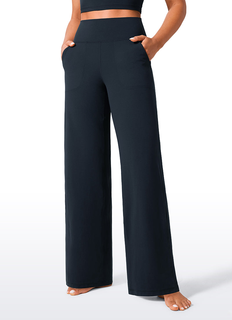 Butterlift® High Waisted Wide Leg Pants with Pockets 33