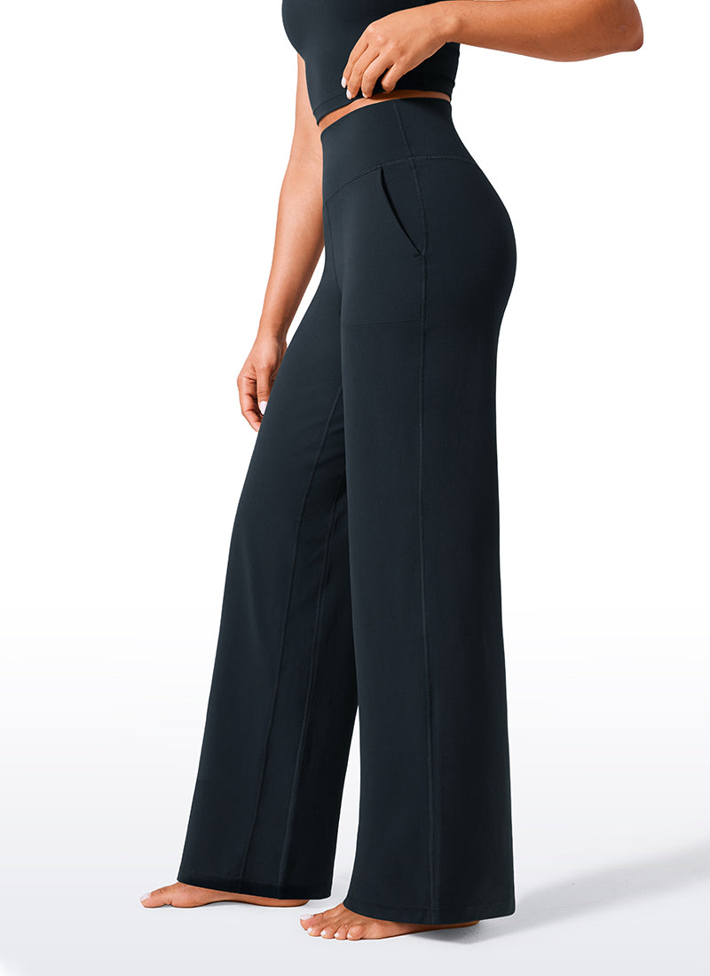 Butterlift® High Waisted Wide Leg Pants with Pockets 33
