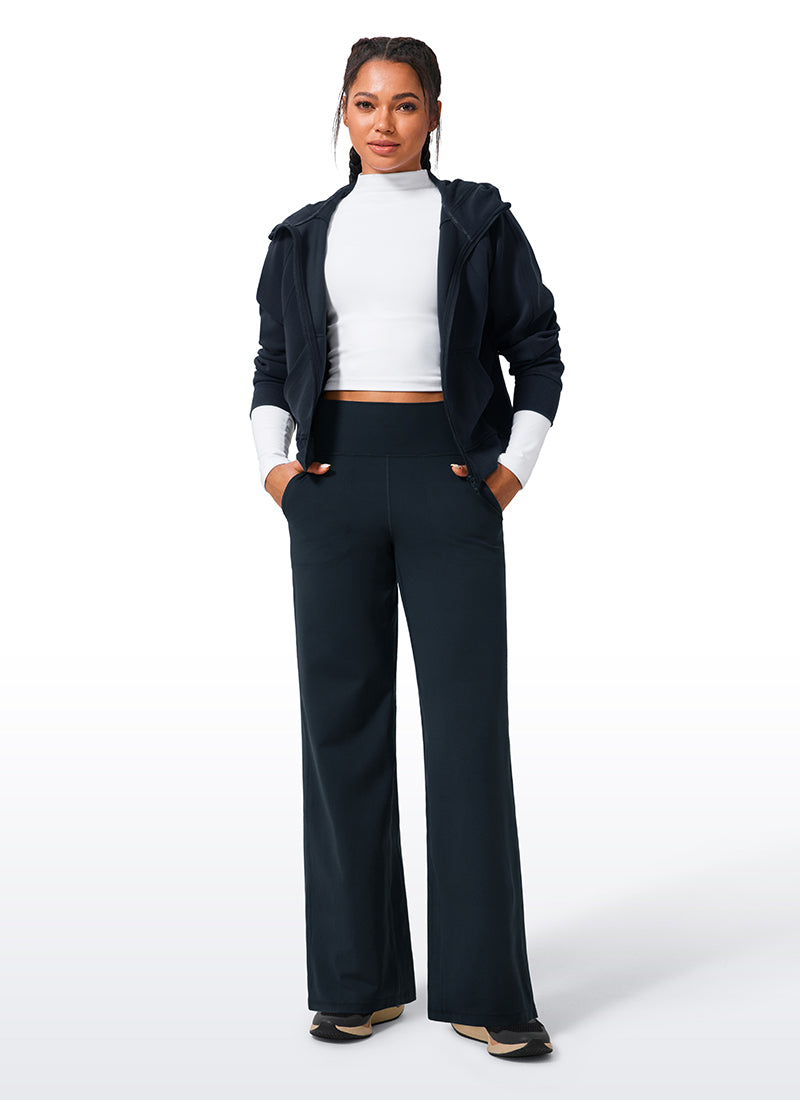 Butterlift® High Waisted Wide Leg Pants with Pockets 33