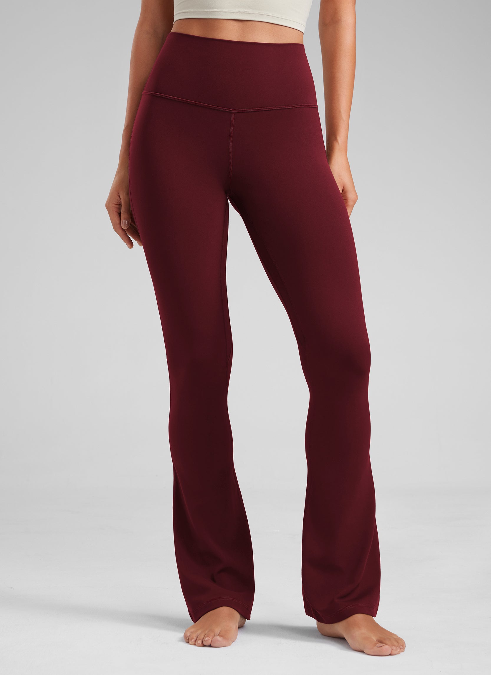 CRZ YOGA Women  Butterluxe High Waist Pockets Mini Flared Leggings 32