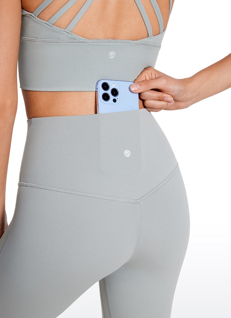 CRZ YOGA Women  Butterluxe High Waist Pockets Mini Flared Leggings 32